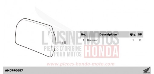 BACKREST ADV750R de 2024